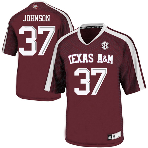 Men #37 Marquez Johnson Texas Aggies College Football Jerseys Sale-Maroon
